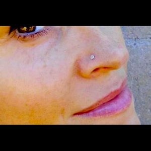 Handmade Sterling silver nose stud